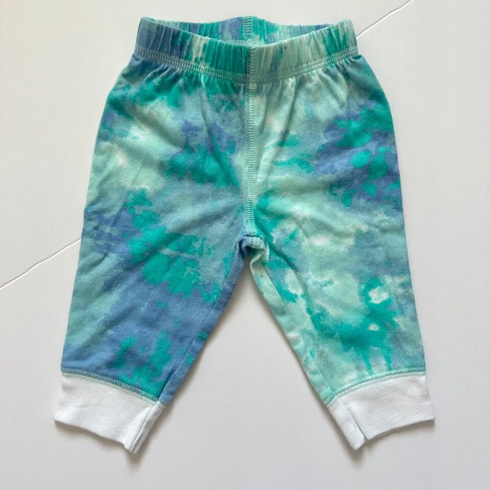 Baby Boy Mickey Mouse Matching Set Size 3M Disney Tye-Dye Blue Summer